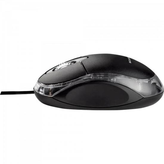 Mouse Óptico USB MO007 Preto MULTILASER por 0,00 à vista no boleto/pix ou parcele em até 1x sem juros. Compre na loja Mundomax!