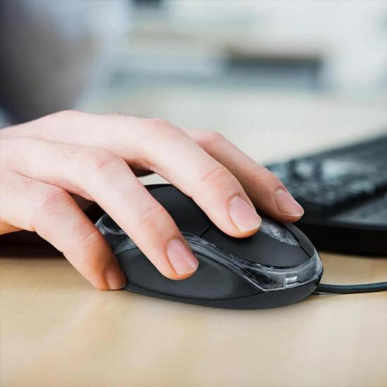 Mouse Óptico USB MO007 Preto MULTILASER por 0,00 à vista no boleto/pix ou parcele em até 1x sem juros. Compre na loja Mundomax!