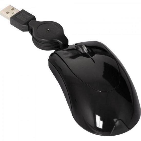 Mini Mouse com Cabo Retrátil USB 1200dpi MO48 Preto MULTILASER por 0,00 à vista no boleto/pix ou parcele em até 1x sem juros. Compre na loja Mundomax!