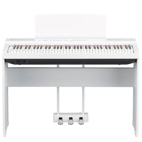 Kit Piano Digital YAMAHA P121WH Branco + Acessórios por 5.750,00 à vista no boleto/pix ou parcele em até 12x sem juros. Compre na loja Mundomax!
