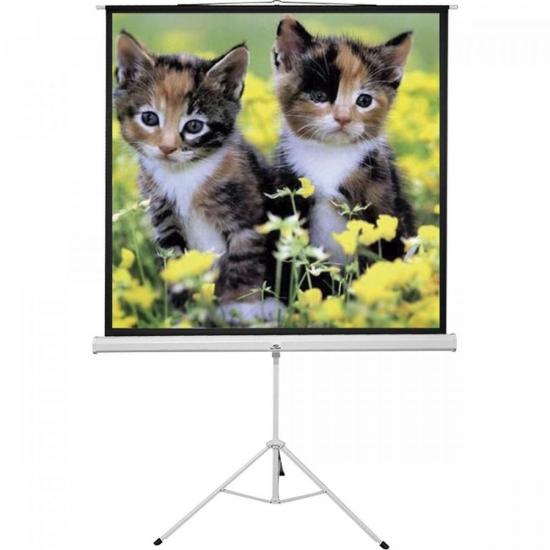 Tela de Projeção Com Tripé Sumay TTQS100 1,80X1,80m por 799,00 à vista no boleto/pix ou parcele em até 10x sem juros. Compre na loja Mundomax!