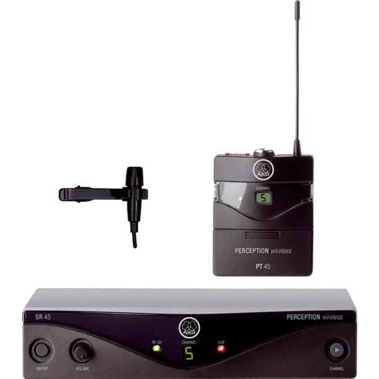 Microfone Wireless de Lapela PW45 U2 AKG (68385)