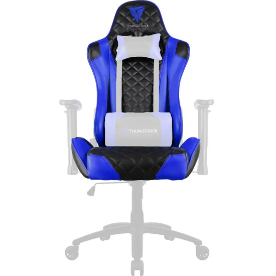 Kit Encosto/Assento Para Cadeira TGC12 Azul/Preto ThunderX3 (68388)
