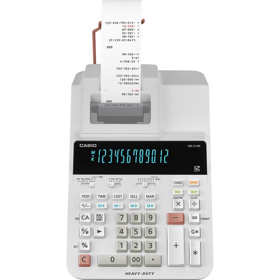 Calculadora Com Bobina Casio DR-210R WE Branca (68423)