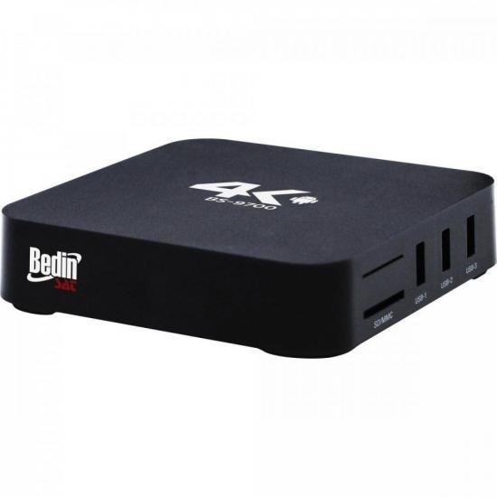 Smart Box Android BS9700 1GB 4K BEDINSAT por 0,00 à vista no boleto/pix ou parcele em até 1x sem juros. Compre na loja Mundomax!
