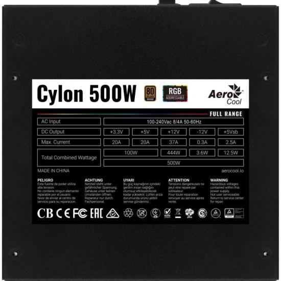 Fonte Gamer ATX Aerocool Cylon 500W 80 Plus Bronze Full Range APFC por 478,90 à vista no boleto/pix ou parcele em até 10x sem juros. Compre na loja Mundomax!