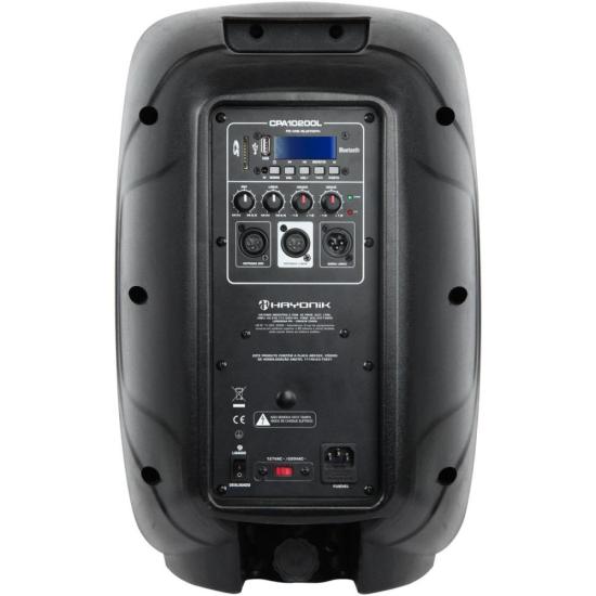 Caixa de Som Amplificada HAYONIK CPA-10200 160W Bluetooth Preta por 1.259,00 à vista no boleto/pix ou parcele em até 12x sem juros. Compre na loja Mundomax!
