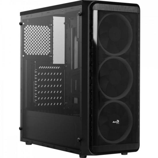 Gabinete Gamer Aerocool Window Preto RGB Lateral Acrílico por 516,02 à vista no boleto/pix ou parcele em até 10x sem juros. Compre na loja Aerocool!