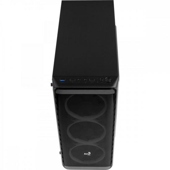 Gabinete Gamer Aerocool Window Preto RGB Lateral Acrílico por 516,02 à vista no boleto/pix ou parcele em até 10x sem juros. Compre na loja Aerocool!