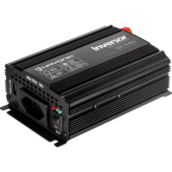 Inversor de Onda Modificada 500W 12Vdc/127V PW11-7 Off Grid Hayonik por 430,00 à vista no boleto/pix ou parcele em até 10x sem juros. Compre na loja Mundomax!