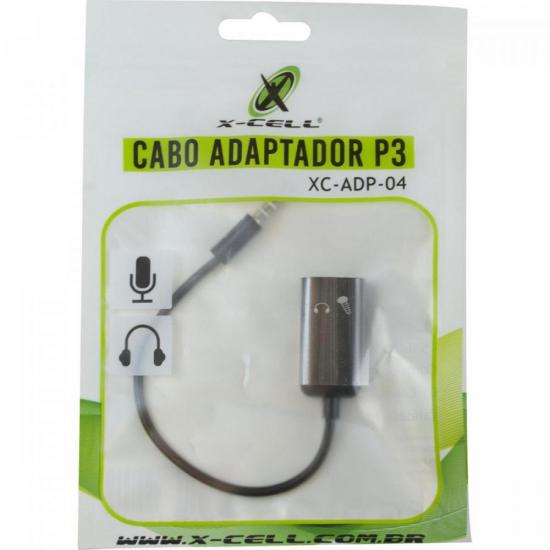 Cabo Adaptador P3 X-CELL XC-ADP-04 FLEX por 0,00 à vista no boleto/pix ou parcele em até 1x sem juros. Compre na loja Mundomax!