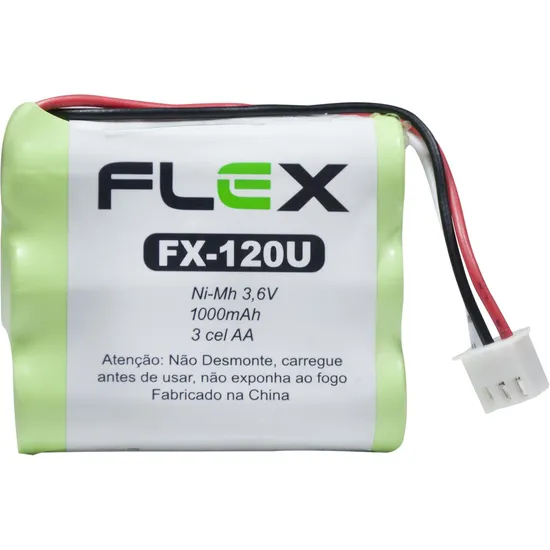 Bateria P/ Telefone sem Fio 3,6 AA 1000MAH FLEX por 24,99 à vista no boleto/pix ou parcele em até 1x sem juros. Compre na loja Mundomax!