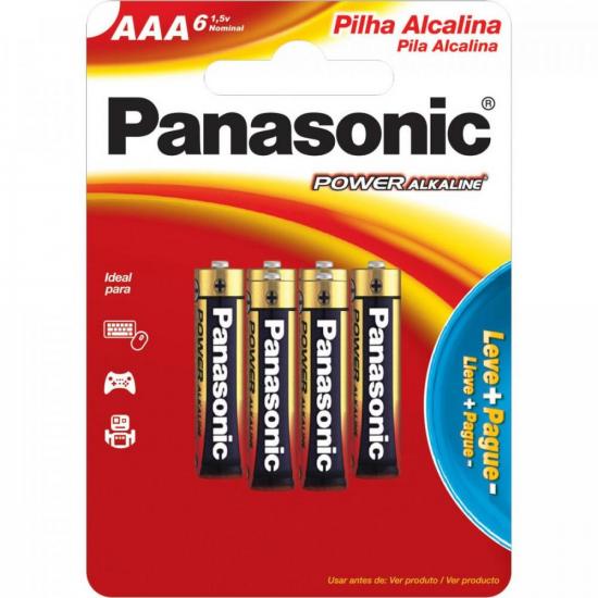 Pilha AAA Alcalina LR03XAB PANASONIC por 0,00 à vista no boleto/pix ou parcele em até 1x sem juros. Compre na loja Mundomax!