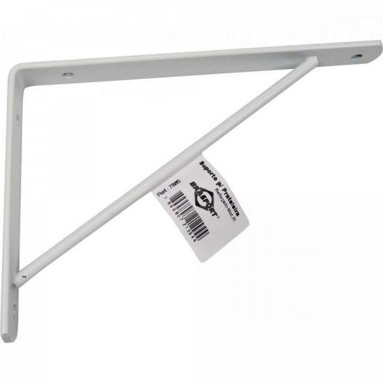 Suporte Reforçado para Prateleira 18x2cm BRASFORT por 5,90 à vista no boleto/pix ou parcele em até 1x sem juros. Compre na loja Mundomax!