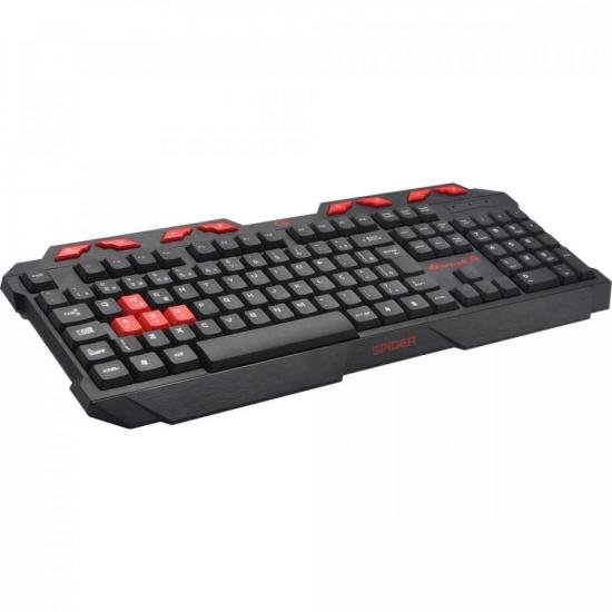 Teclado Gamer Fortrek Spider GK706 Preto/Vermelho por 61,18 à vista no boleto/pix ou parcele em até 2x sem juros. Compre na loja Fortrek!