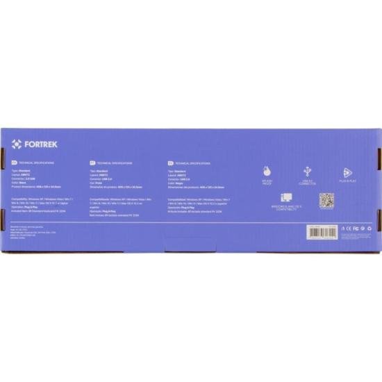 Teclado Fortrek SKL-106 Standard USB Preto FK 325K por 38,00 à vista no boleto/pix ou parcele em até 1x sem juros. Compre na loja Mundomax!