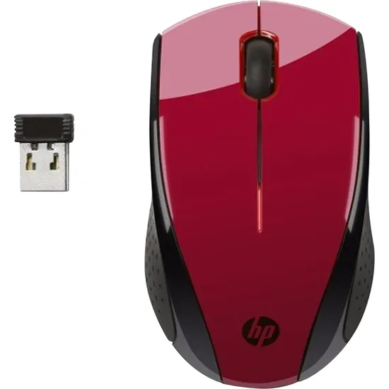 Mouse Wireless S/ Fio X3000 Vermelho/ Preto HP (68775)