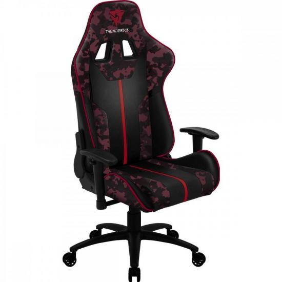 Cadeira Gamer ThunderX3 BC3 Camo Blood Dusk Vermelha por 1.572,99 à vista no boleto/pix ou parcele em até 12x sem juros. Compre na loja Mundomax!