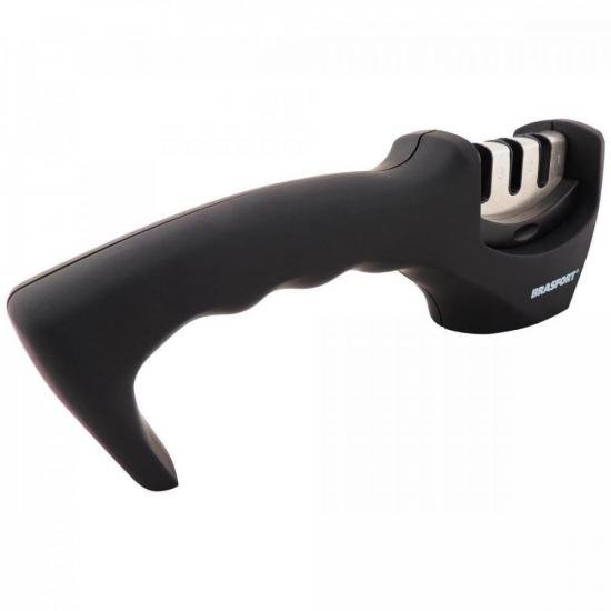 Afiador de Facas Master 3x1 Preto BRASFORT por 0,00 à vista no boleto/pix ou parcele em até 1x sem juros. Compre na loja Mundomax!