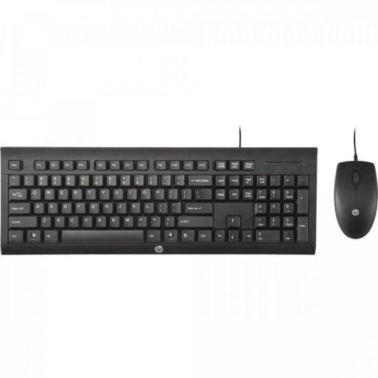 Kit Teclado + Mouse USB C2500 Preto HP por 129,90 à vista no boleto/pix ou parcele em até 5x sem juros. Compre na loja Mundomax!