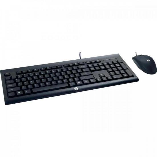 Kit Teclado + Mouse USB C2500 Preto HP por 129,90 à vista no boleto/pix ou parcele em até 5x sem juros. Compre na loja Mundomax!
