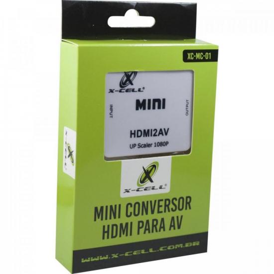 Mini Conversor HDMI x AV XC-MC-01 Branco Flex por 86,00 à vista no boleto/pix ou parcele em até 3x sem juros. Compre na loja Mundomax!