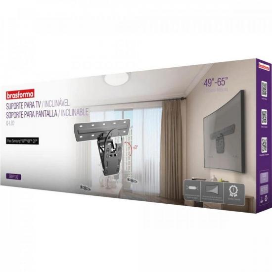 Suporte Inclinável para TV QLED Samsung Q7TM Q8TM Q9TM de 49\" BRASFORMA por 309,90 à vista no boleto/pix ou parcele em até 10x sem juros. Compre na loja Mundomax!