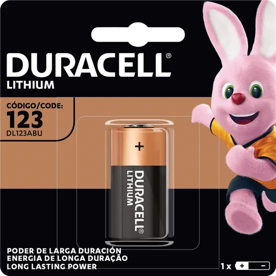 Bateria de Litio 3V CR123 DURACELL (69107)