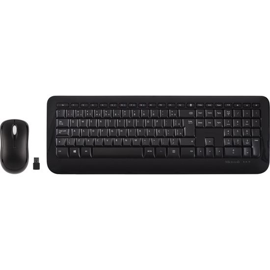 Kit Teclado + Mouse sem Fio USB 850 Preto MICROSOFT por 0,00 à vista no boleto/pix ou parcele em até 1x sem juros. Compre na loja Mundomax!