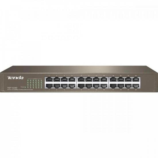 Switch 24 Portas 100MBPS TEF1024D TENDA por 379,90 à vista no boleto/pix ou parcele em até 10x sem juros. Compre na loja Mundomax!