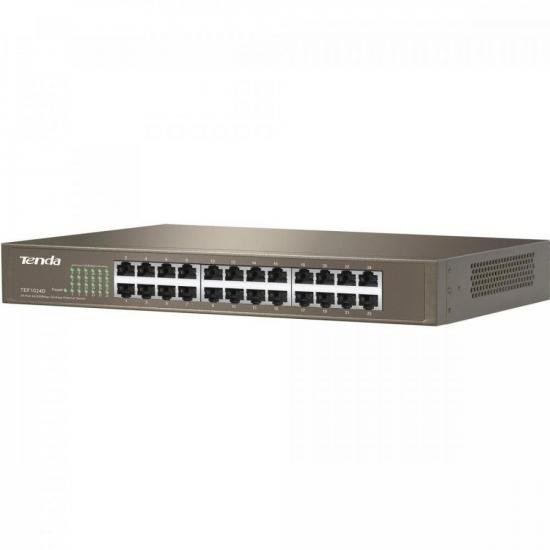 Switch 24 Portas 100MBPS TEF1024D TENDA por 379,90 à vista no boleto/pix ou parcele em até 10x sem juros. Compre na loja Mundomax!