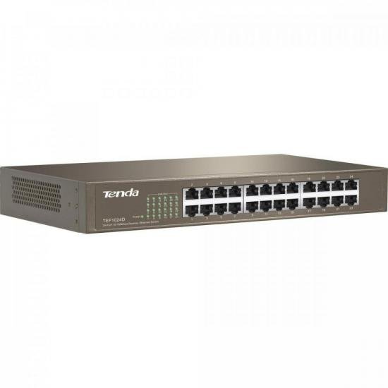 Switch 24 Portas 100MBPS TEF1024D TENDA por 379,90 à vista no boleto/pix ou parcele em até 10x sem juros. Compre na loja Mundomax!