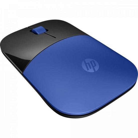 Mouse sem Fio USB 1200 DPI Z3700 Preto/Azul HP por 0,00 à vista no boleto/pix ou parcele em até 1x sem juros. Compre na loja Mundomax!