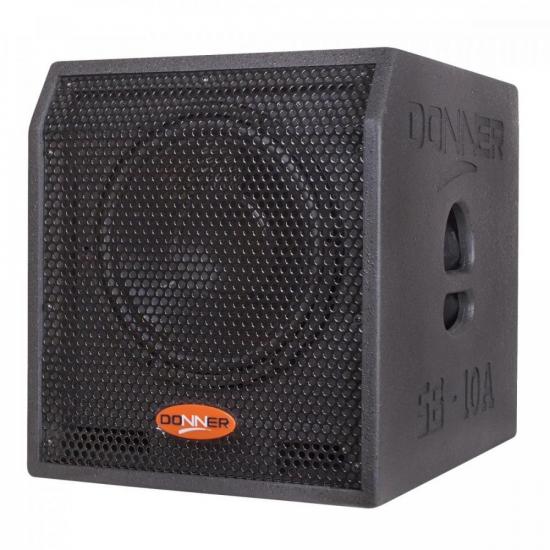 Subwoofer Ativo 10\" 350W Preto DONNER por 0,00 à vista no boleto/pix ou parcele em até 1x sem juros. Compre na loja Mundomax!