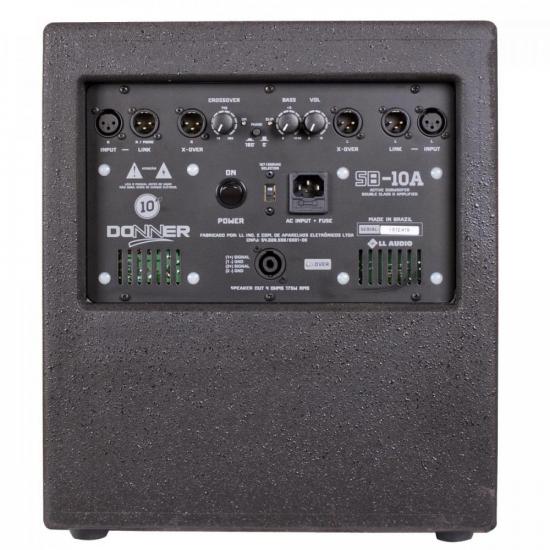 Subwoofer Ativo 10\" 350W Preto DONNER por 0,00 à vista no boleto/pix ou parcele em até 1x sem juros. Compre na loja Mundomax!