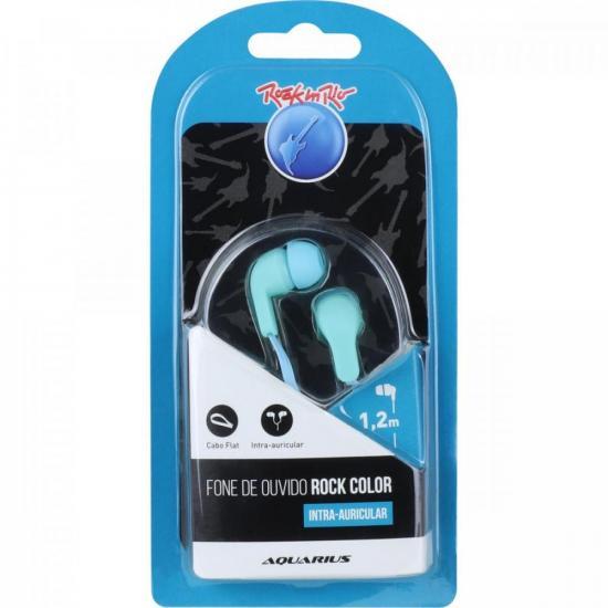 Fone de Ouvido Rock Color Azul ROCK IN RIO por 9,90 à vista no boleto/pix ou parcele em até 1x sem juros. Compre na loja Mundomax!