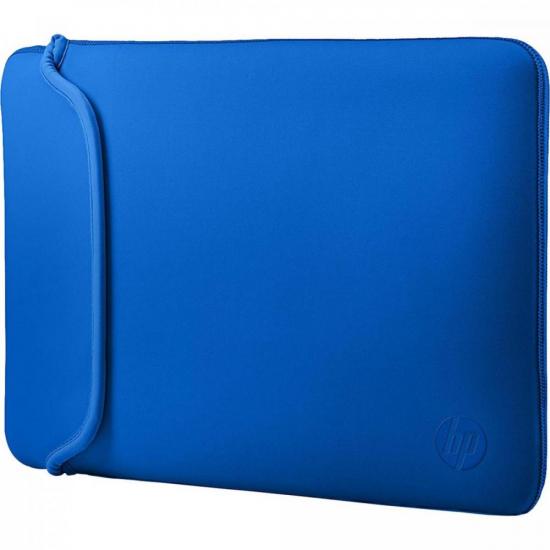 Sleeve para Notebook 14\" Neoprene Preto/Azul HP por 68,90 à vista no boleto/pix ou parcele em até 2x sem juros. Compre na loja Mundomax!