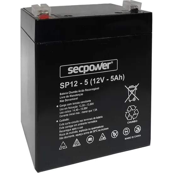 Bateria Selada SP12-5 SECPOWER (69621)