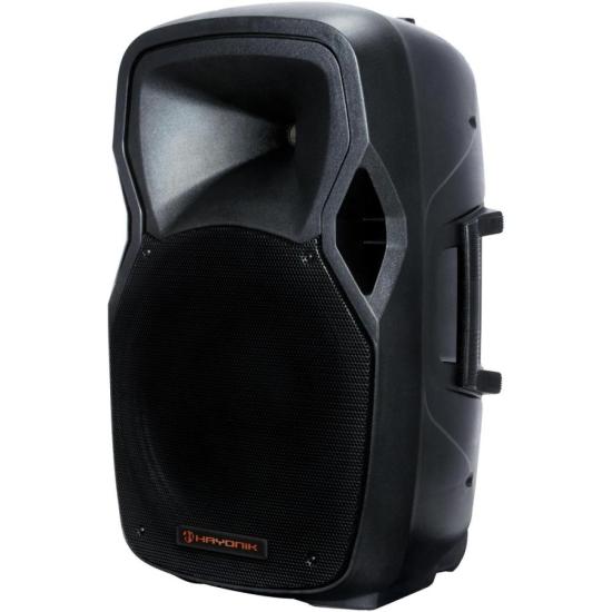 Caixa de Som Amplificada HAYONIK CPA-15600L 600W Bluetooth Preta por 1.799,00 à vista no boleto/pix ou parcele em até 12x sem juros. Compre na loja Mundomax!