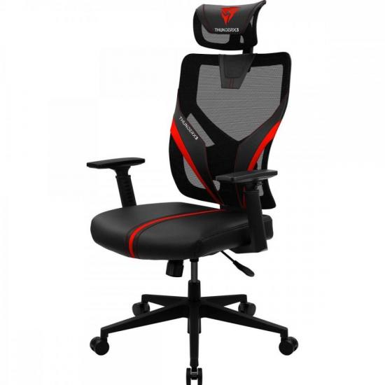 Cadeira Ergonômica ThunderX3 Yama1 Vermelha por 1.499,90 à vista no boleto/pix ou parcele em até 12x sem juros. Compre na loja Thunderx3!