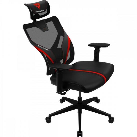 Cadeira Ergonômica ThunderX3 Yama1 Vermelha por 1.499,90 à vista no boleto/pix ou parcele em até 12x sem juros. Compre na loja Thunderx3!