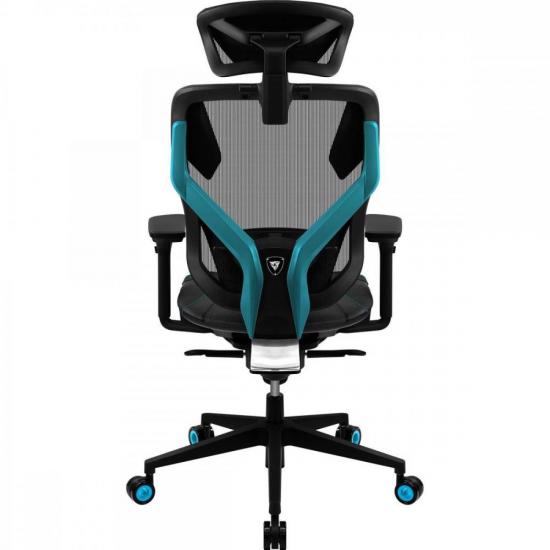 Cadeira Ergonomica Yama5 Preto/Cyan THUNDERX3 por 0,00 à vista no boleto/pix ou parcele em até 1x sem juros. Compre na loja Mundomax!