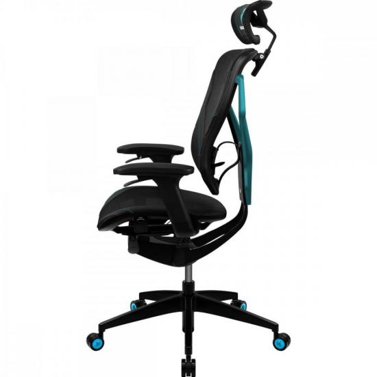 Cadeira Ergonomica Yama7 Preta/Cyan THUNDERX3 por 5.260,90 à vista no boleto/pix ou parcele em até 12x sem juros. Compre na loja Mundomax!