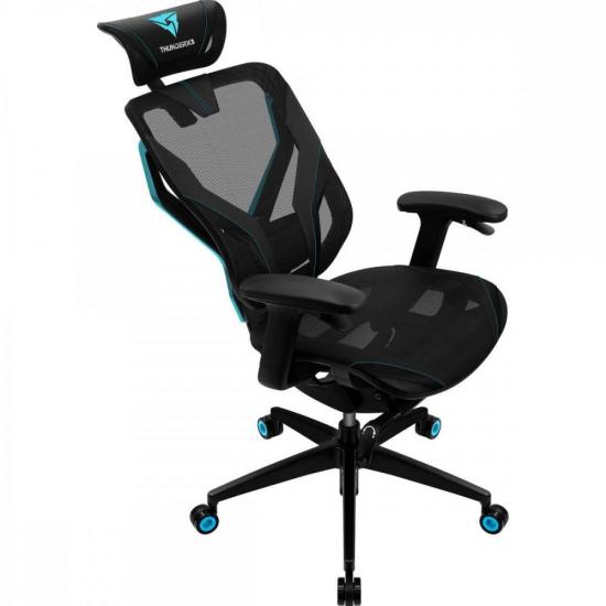 Cadeira Ergonomica Yama7 Preta/Cyan THUNDERX3 por 5.260,90 à vista no boleto/pix ou parcele em até 12x sem juros. Compre na loja Mundomax!