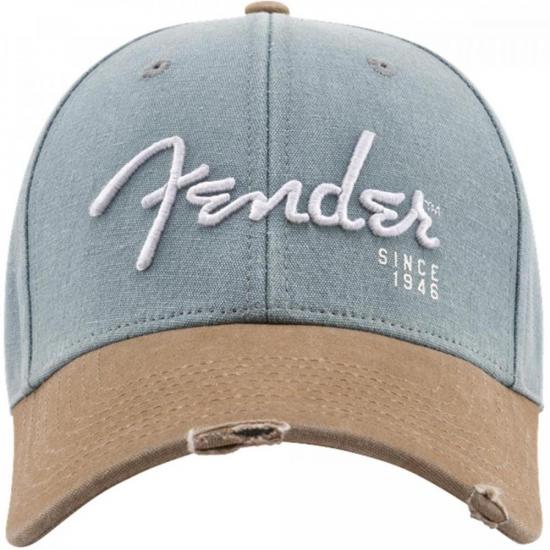 Boné Logo Spaghetti Cinza FENDER por 0,00 à vista no boleto/pix ou parcele em até 1x sem juros. Compre na loja Mundomax!