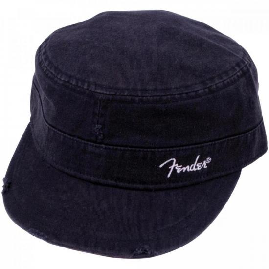 Boné FENDER Logo Military Cap \"P/M\" Preto por 107,90 à vista no boleto/pix ou parcele em até 4x sem juros. Compre na loja Mundomax!