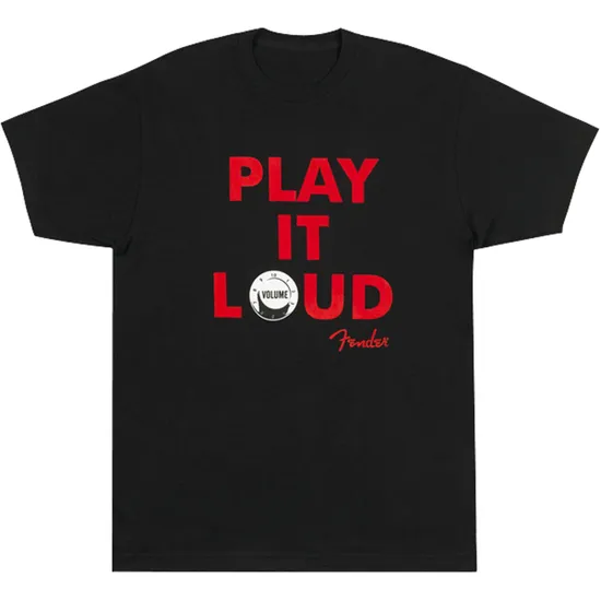 Camiseta FENDER \"M\" Play It Loud Preta por 109,99 à vista no boleto/pix ou parcele em até 4x sem juros. Compre na loja Mundomax!
