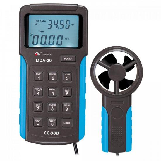 Anemômetro MDA-20 MINIPA por 0,00 à vista no boleto/pix ou parcele em até 1x sem juros. Compre na loja Mundomax!