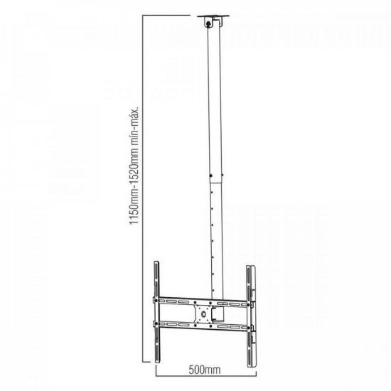 Suporte Para TV de Teto 10-80\" SBRP1650 Brasforma por 330,99 à vista no boleto/pix ou parcele em até 10x sem juros. Compre na loja Mundomax!