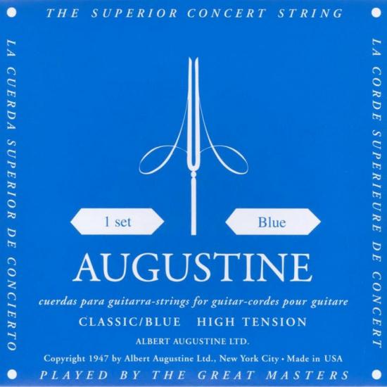 Encordoamento para Violão AUGUSTINE Nylon Blue por 150,90 à vista no boleto/pix ou parcele em até 6x sem juros. Compre na loja Mundomax!